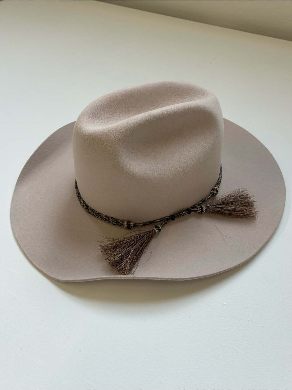 NWT Akubra Rough Rider Felt Western Cowboy Hat - Sand / Light Fawn - Size 58